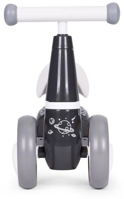 Детски скутер в черно с космически дизайн