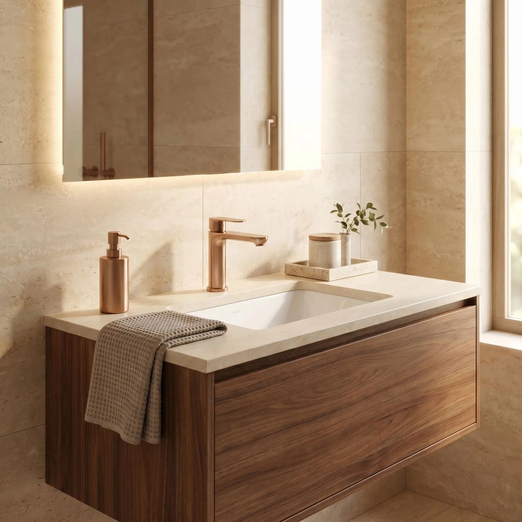 Смесител за баня Rea Logan Brush Copper