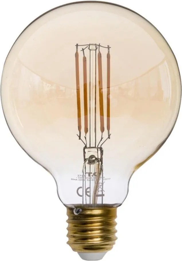 LED крушка AMBER G95 E27/6,5W/230V 3200K