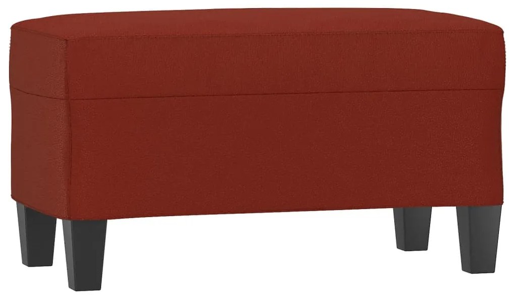 349443 vidaXL Пейка, виненочервена, 70x35x41 см, изкуствена кожа