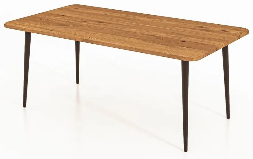 Дъбова маса за кафе в естествен цвят 60x110 cm Kula - The Beds