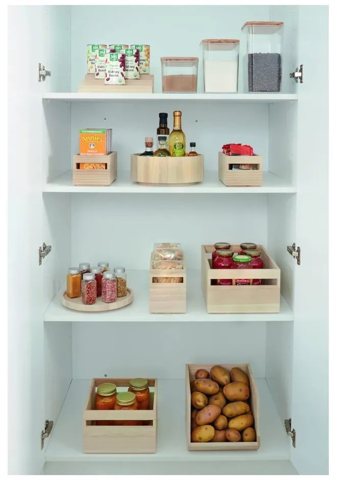 Въртящ се кухненски органайзер, изработен от дърво от пауловния , ø 26,7 cm Eco - iDesign