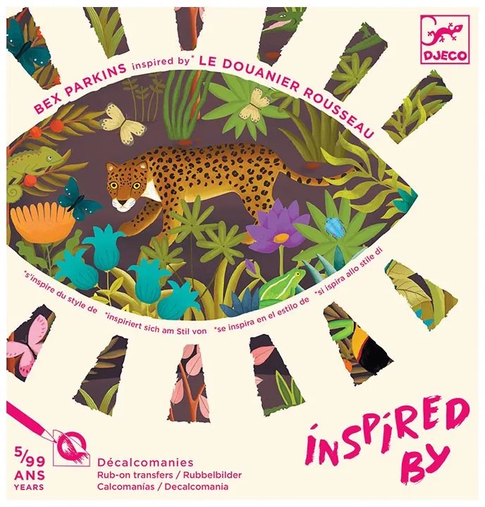 Djeco - Комплект за рисуване Вдъхнови се от Le Douanier Rousseu DJ09375