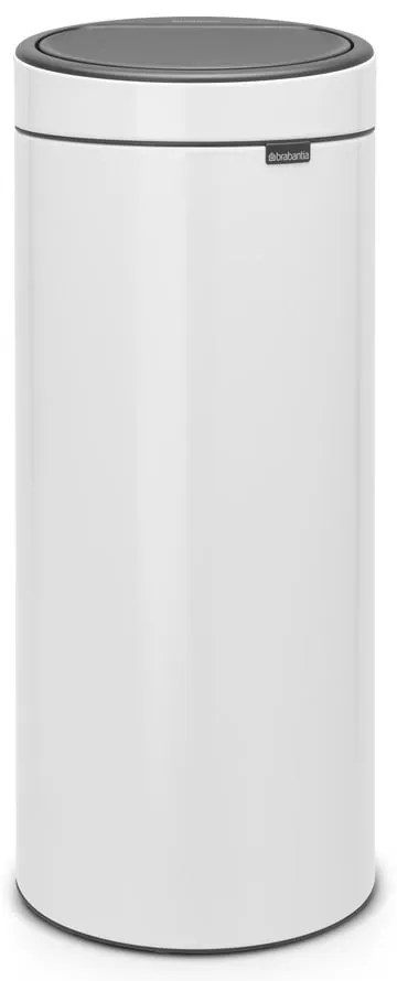 Бяло стоманено кошче за боклук, отваряне с докосване 30 l Touch Bin – Brabantia