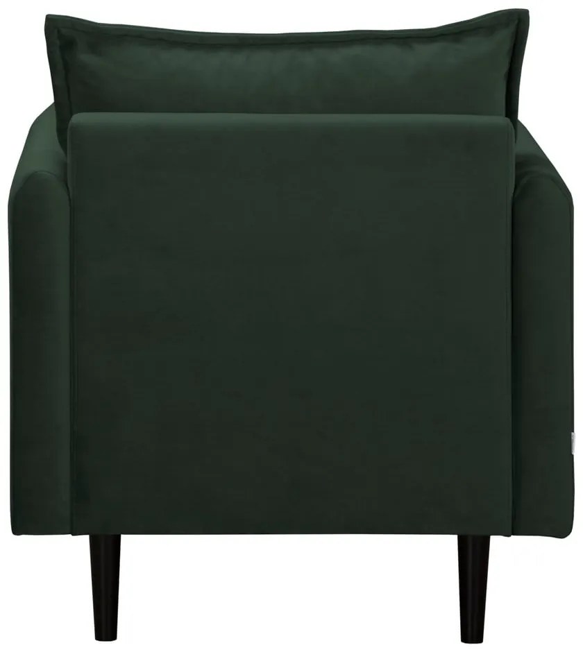 Тъмнозелено кадифено кресло Juli – Ropez