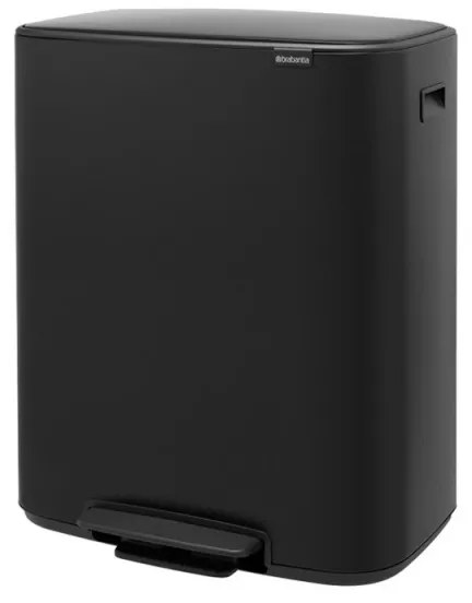 Кош за боклук Brabantia Bo Pedal 1003185, 60 л, Леко затваряне, Противоплъзгаща основа, Черен