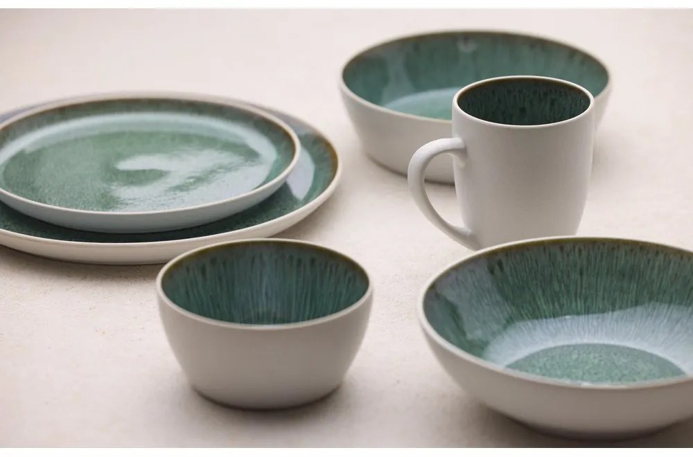 Бяла/зелена глинена купичка 850 ml Gastro White/Green – Bitz