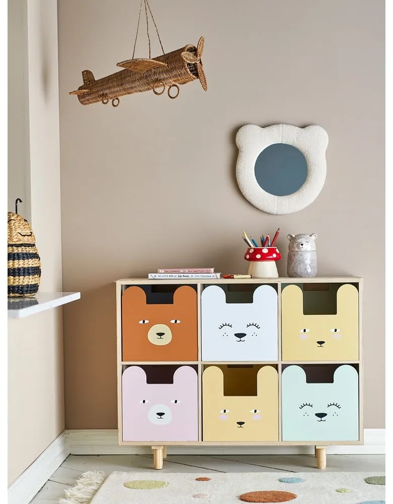 Детски скрин от масивна Пауловния в естествен цвят 55x88,5x25,5 cm Calle – Bloomingville Mini