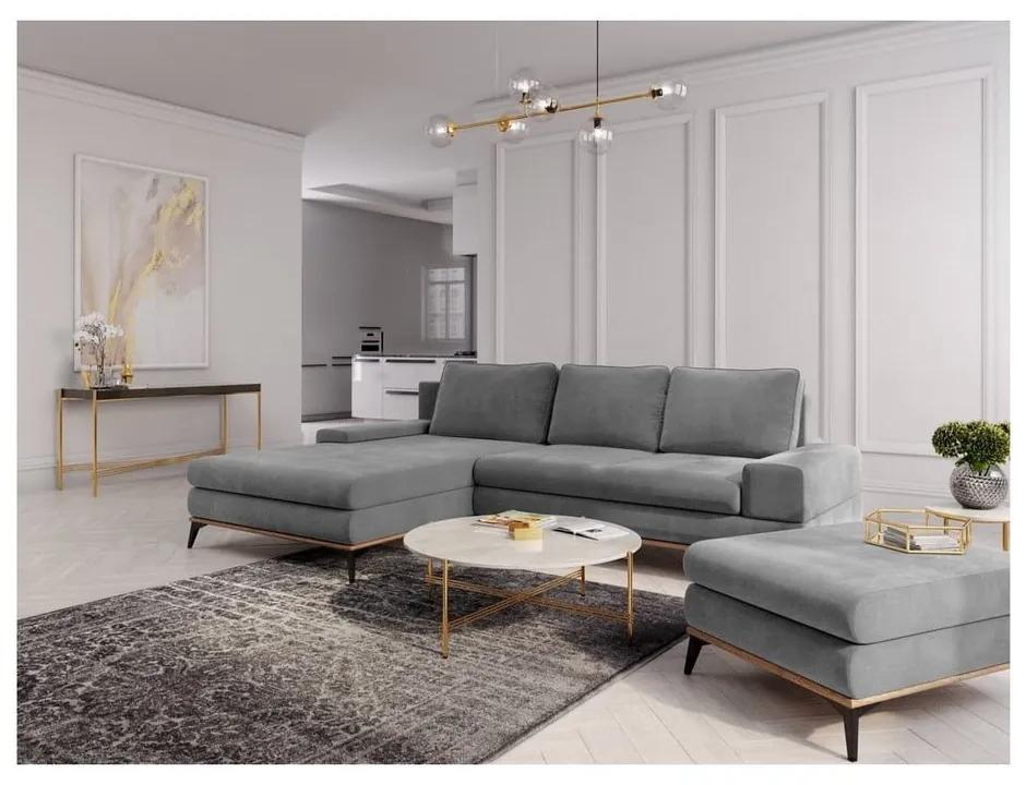 Сив ъгъл на разтегателен диван , ляв ъгъл Planet - Windsor &amp; Co Sofas