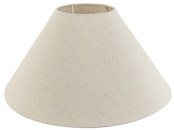 Бежов платнен абажур кръгъл наклонен 50/17.5/25