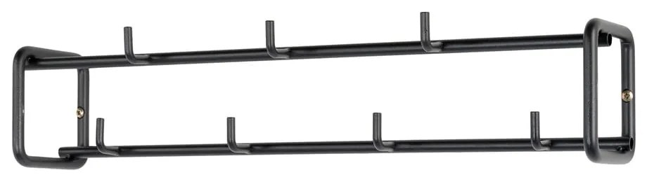 Черна метална стенна закачалка Clint - Spinder Design