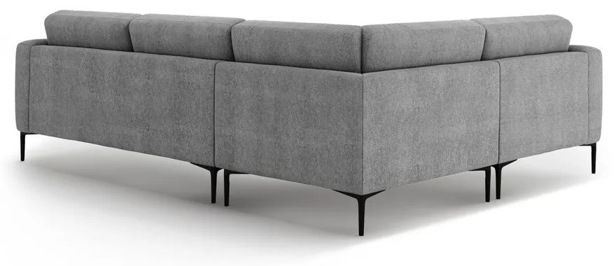 Сив ъглов диван (ляв ъгъл/L форма) Bemy – Micadoni