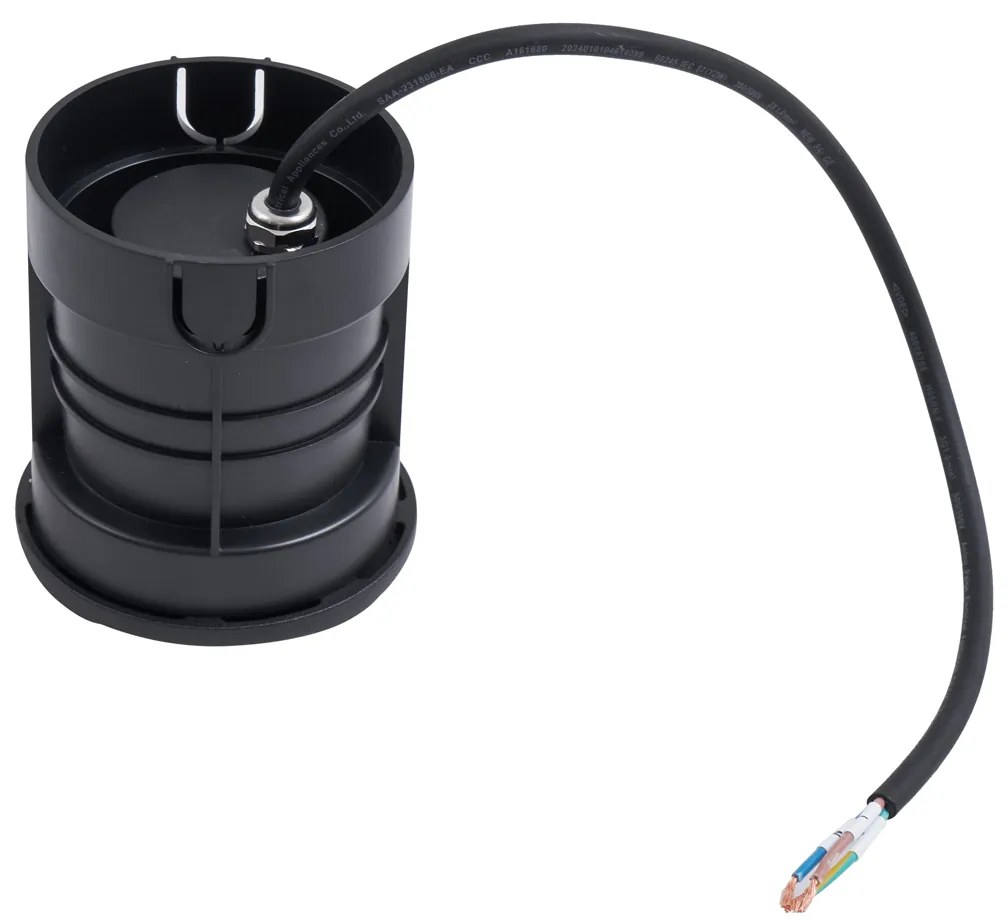 Модерно подово петно черно GU10 50mm 2-светлинен ефект IP65 - Cellar