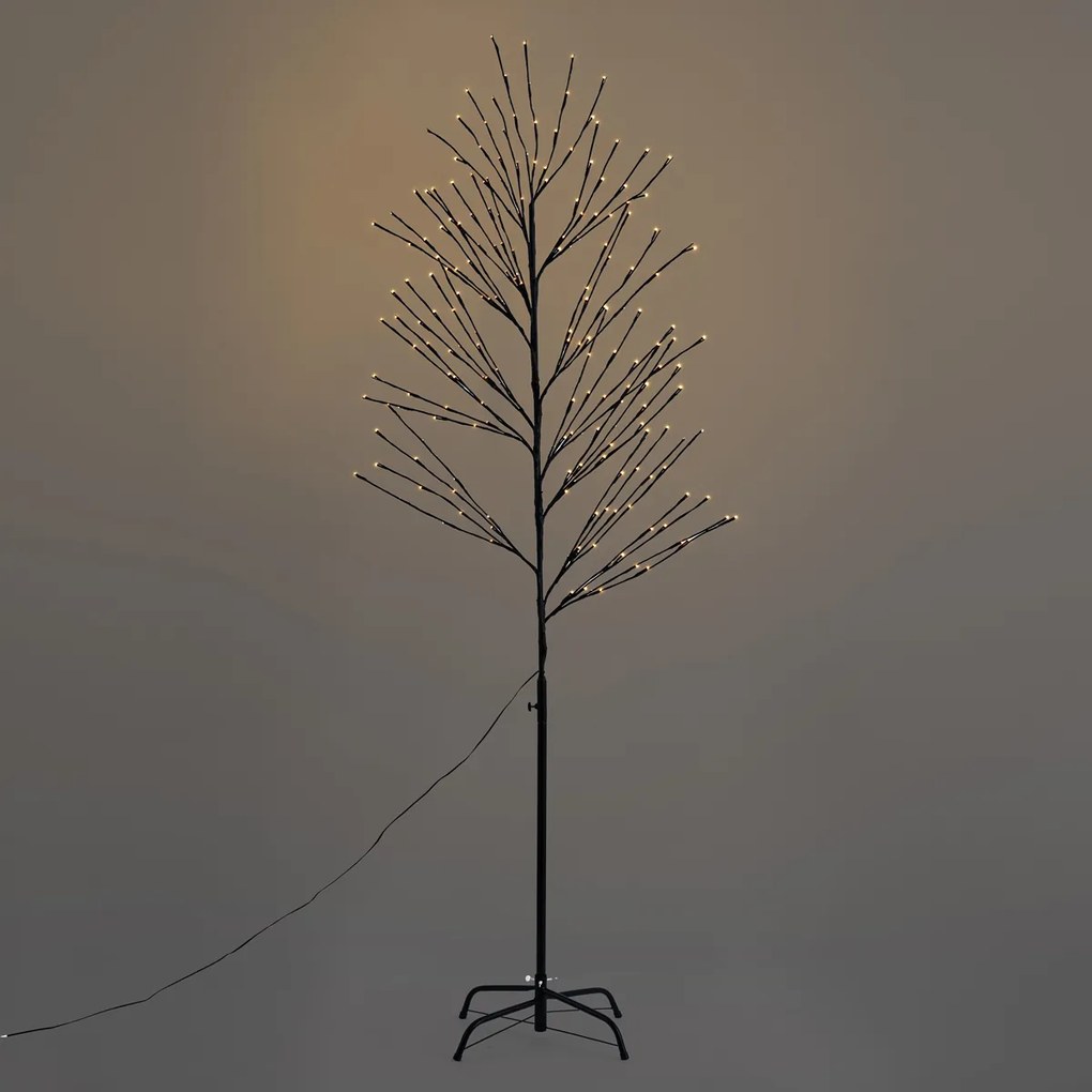 Коледна елха черна 200 см с LED IP44 - Vixen