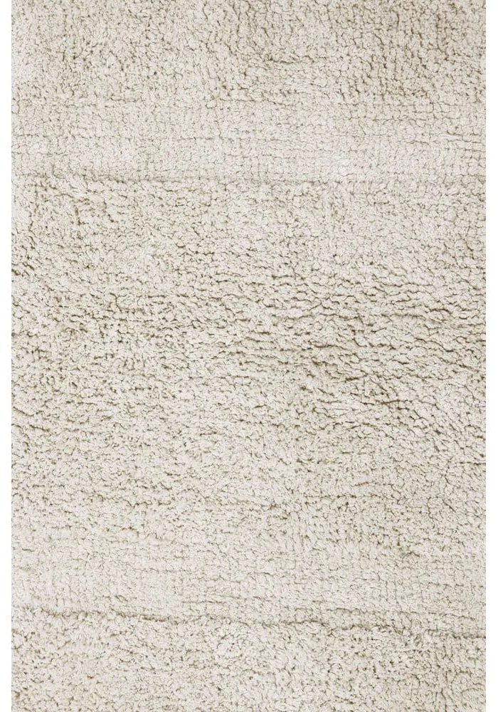 Кремав ръчно изработен памучен килим подходящ за пране 90x130 cm Bloom Natural – Lorena Canals