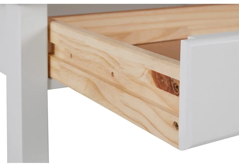 Работна маса от бял и кафяв бор, дължина 100 cm Gava - Støraa
