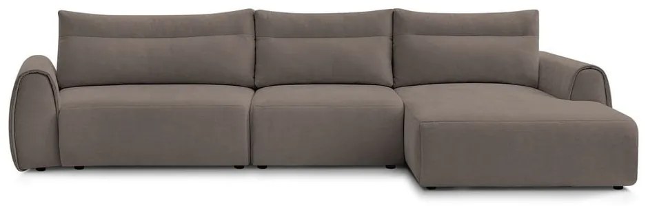 Кафяв ъглов диван Aden – Bobochic Paris