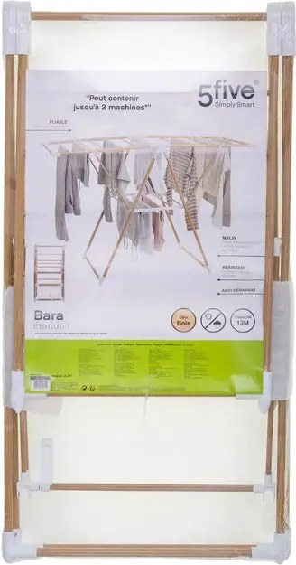 Сушилник за дрехи 5five Bara Wood Effect Winged, Метал Дървесен ефект, 13 m