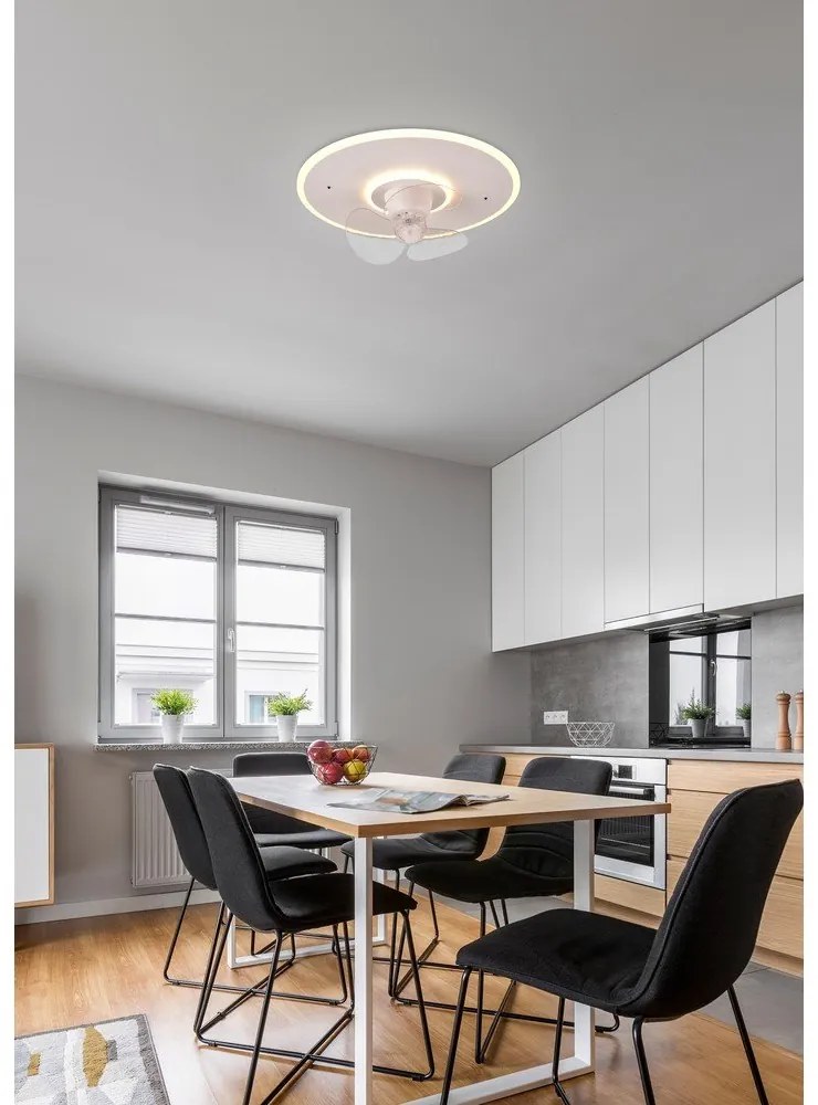 LED осветително тяло за таван в матово бял цвят Nybro – Trio