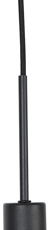 Модерна висяща лампа черна със злато 47 см Duo Shade - Combi