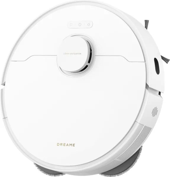 Прахосмукачка робот Dreame L10s Plus RLL42SD, 7000 Pa, 5200 mAh, 60W, До 145 м2, Станция за зареждане и автоматично изпразване, Автономия 155 мин, Бял