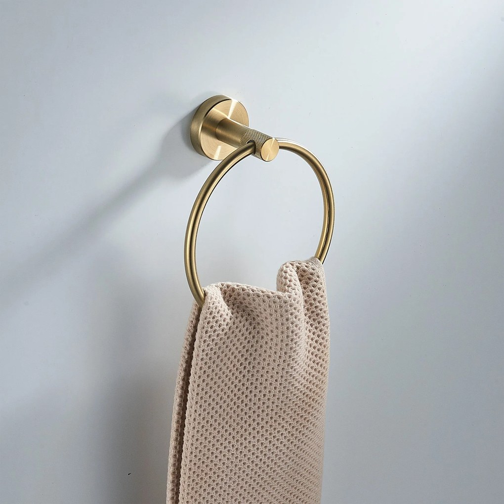 Закачалка за баня Ring 6610 Modern Brush Gold