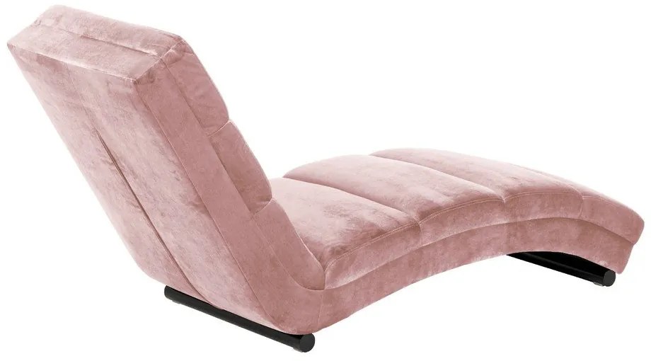 Розов кадифен шезлонг Slinky - Actona