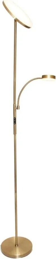 Димируема стояща LED лампа NORA LED/25W/230V 2200/3000/4000K + LED/5W 3000K златна + дистанционно управление