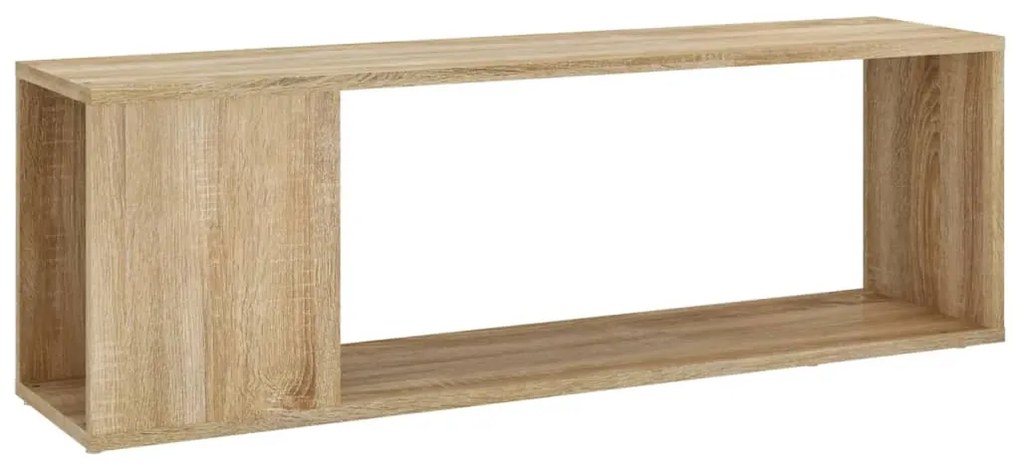 809164 vidaXL ТВ шкаф, дъб сонома, 100x24x32 см, инженерно дърво