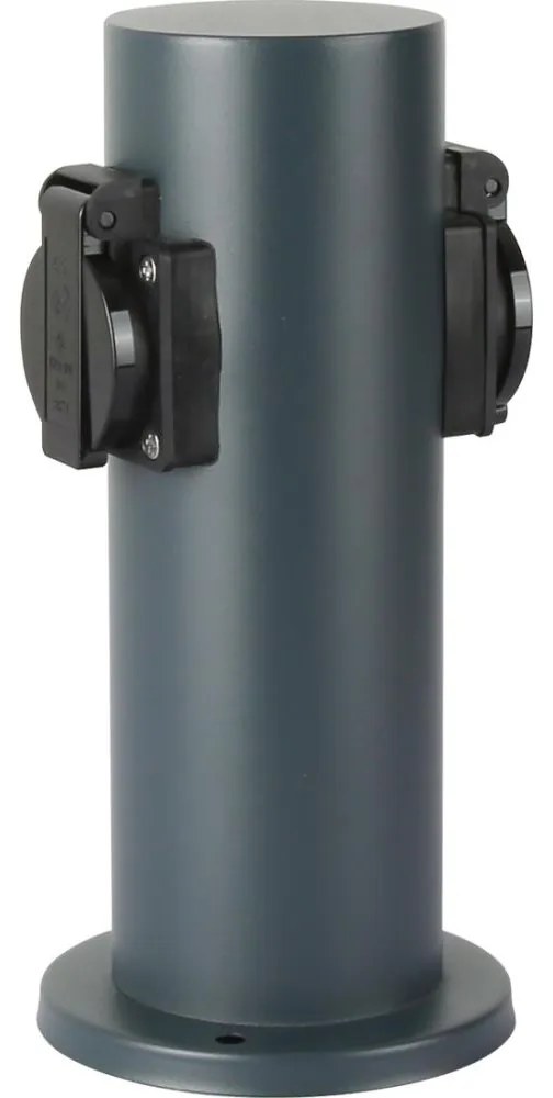 Brilagi - Екстериорен стълб с контакти PILLAR 2Z SCHUKO 230V IP44 антрацит