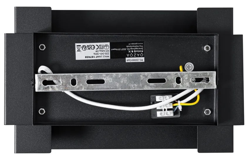 Индустриален стенен аплик черен 2-светлина - Coen