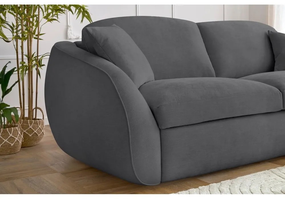 Тъмносив разтегателен диван 235 cm Cezanne – Bobochic Paris