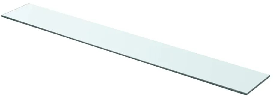 243837 vidaXL Плоча за рафт, прозрачно стъкло, 90 x 12 см