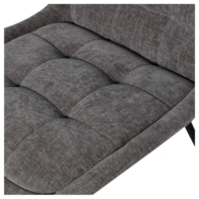 Сиви кадифени трапезни столове в комплект 2 бр. Crate – WOOOD