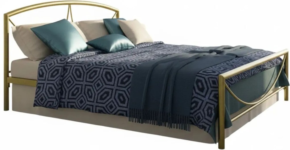 Легло Vicky-140x190-Gold-Με ποδαρικό