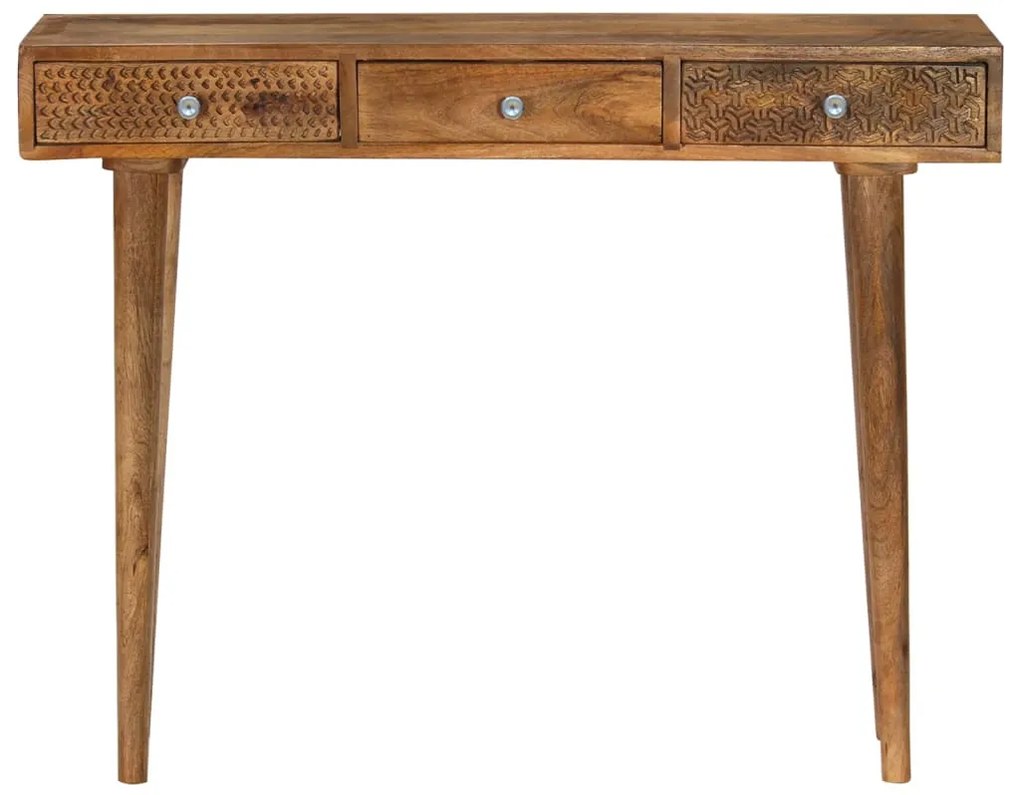 246976 vidaXL Конзолна маса, мангово дърво масив, 102x30x79 cм