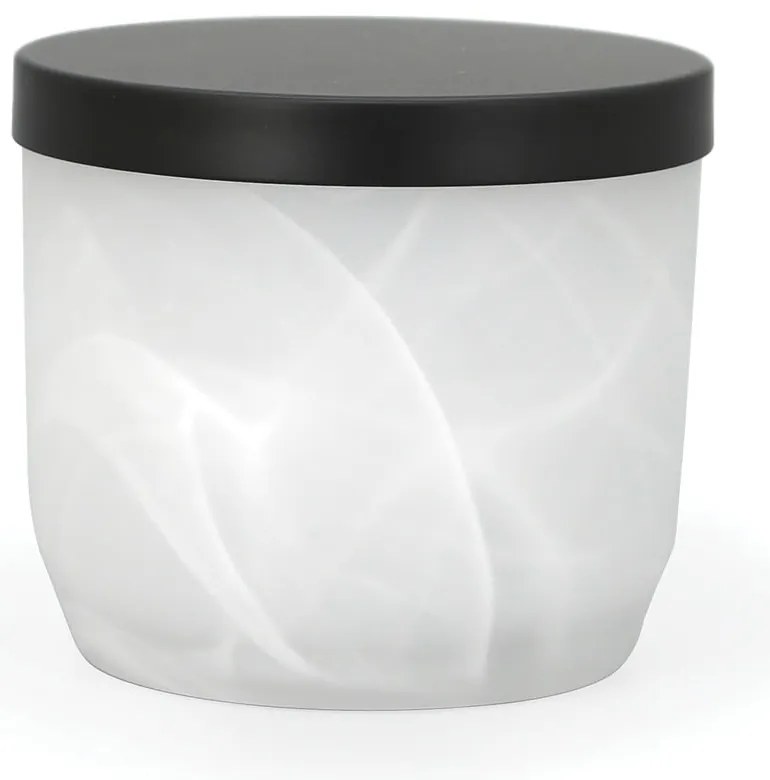 Бял стъклен органайзер за баня за памучни тампони Madison – Spirella