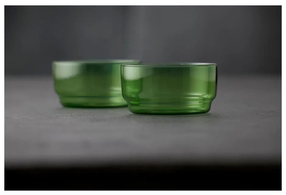 Зелени стъклени купички в комплект от 2 бр. 500 ml Torino – Lyngby Glas