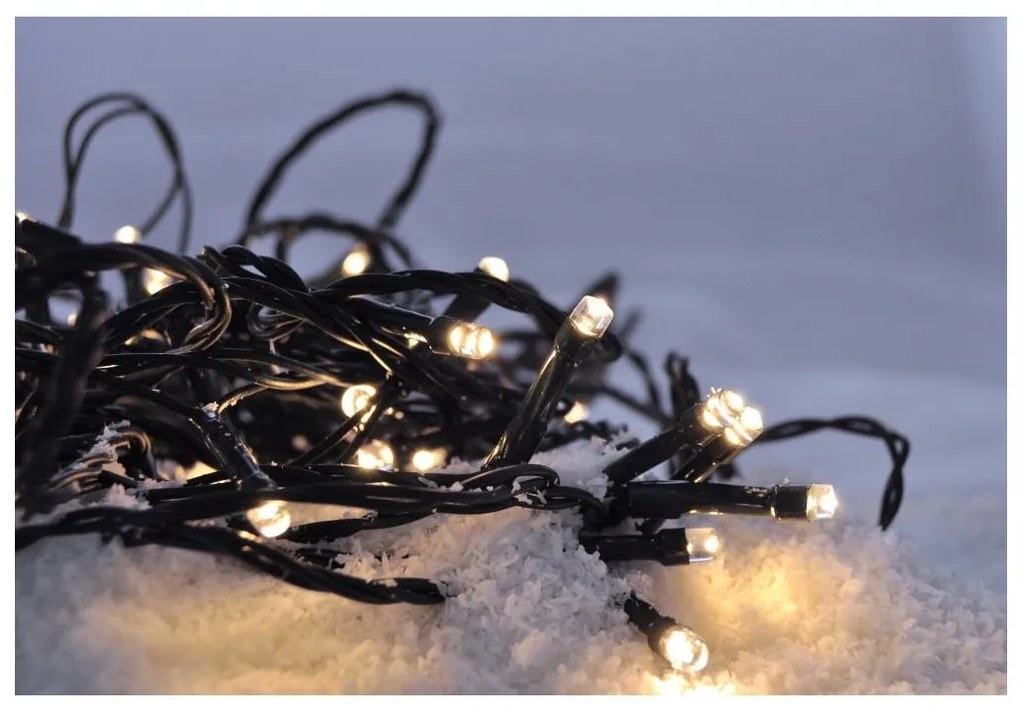 Solight 1V05-WW- LED Екстериорни Коледни лампички 500xLED/8 функции IP44 55 м топло бял