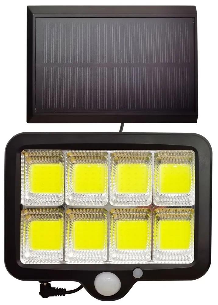 LED Соларен прожектор със сензор INTEGRA LED/3W/3,7V IP44 + д.у.