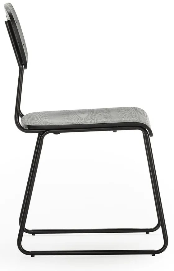 Черни трапезни столове в комплект от 2 бр. Aira – Marckeric