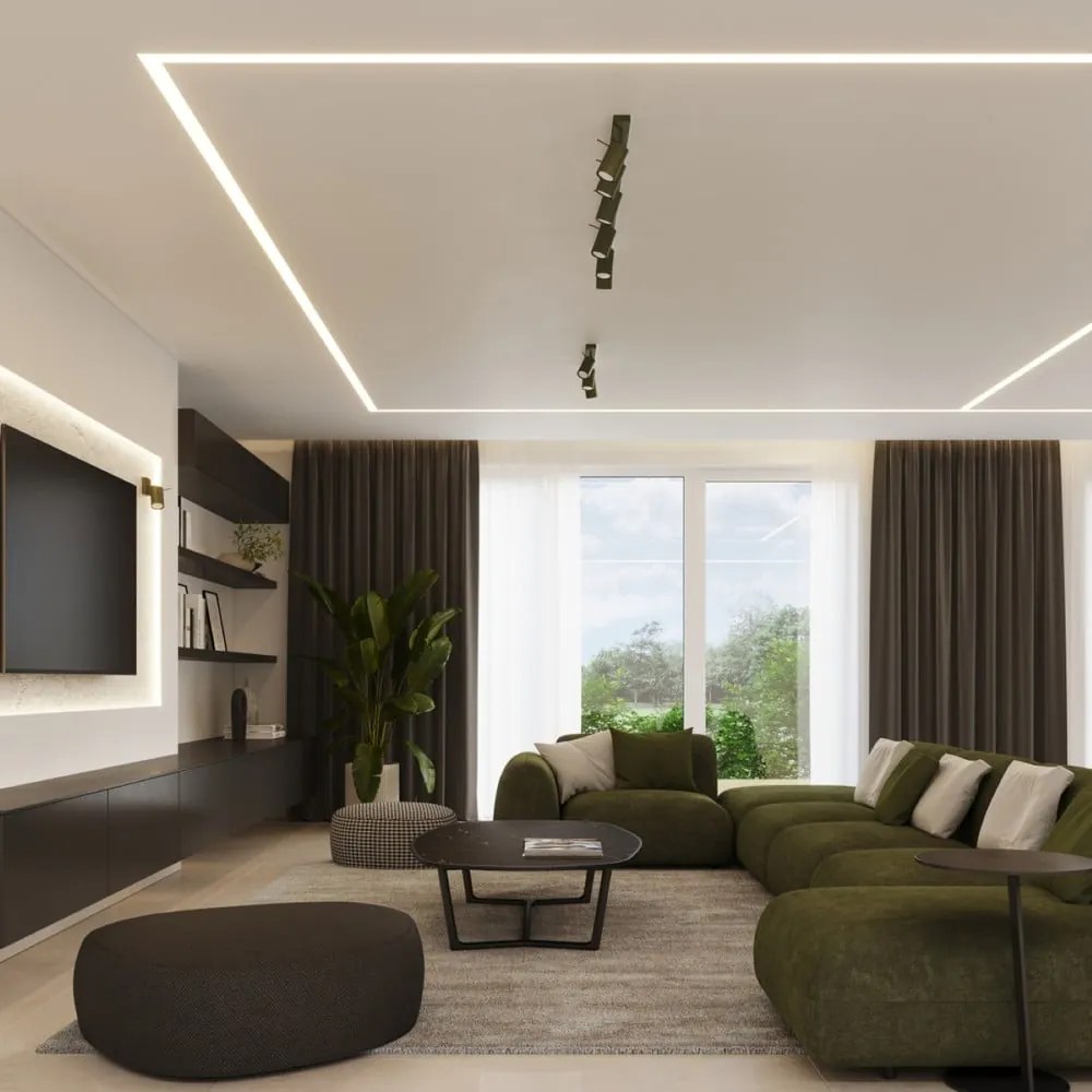 Зелен прожектор 6x45 cm Etna – Sollux