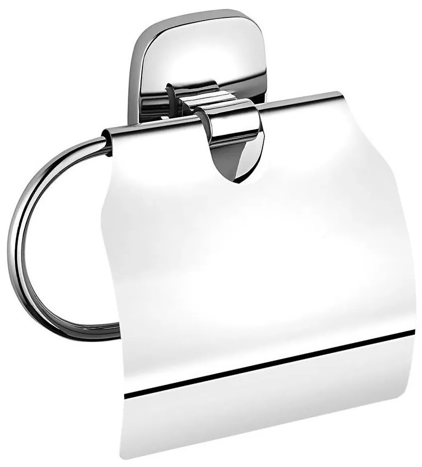 Aqualine - Поставка за тоалетна хартия с cover RUMBA лъскав хром