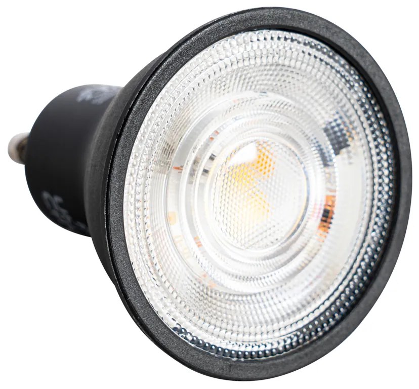 Комплект от 5 GU10 LED лампа черна 7W 610 lm 3000K