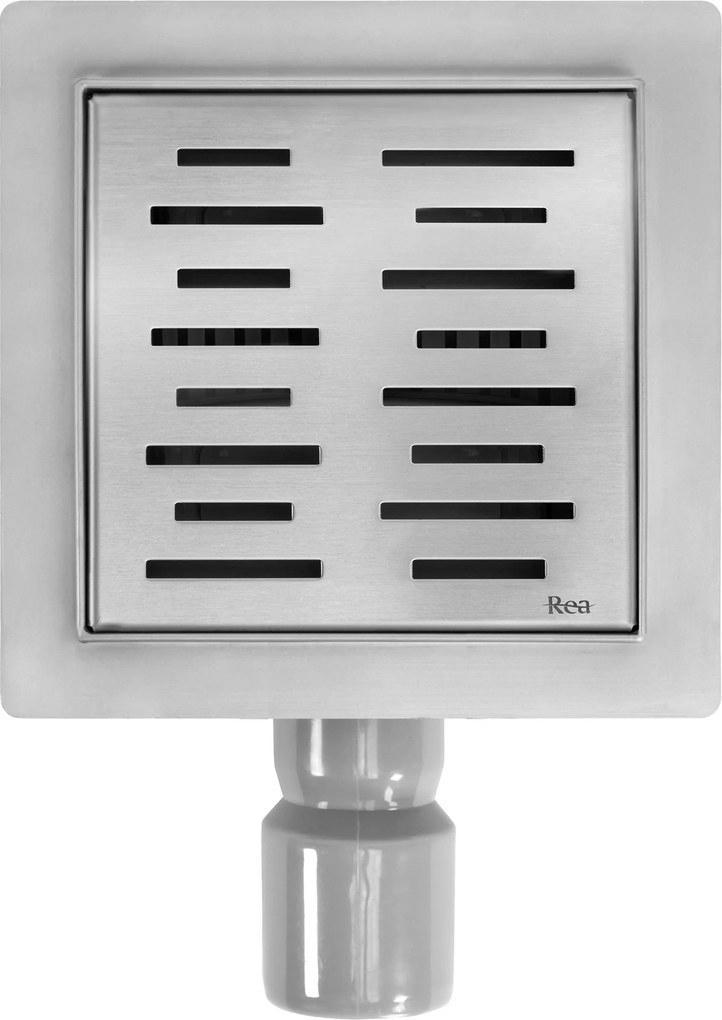 Линеен отводнител REA LINE 150x150 Nickel Brush
