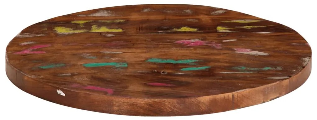 Плот за маса Ø 70x3,8 см кръгъл масивна регенерирана дървесина