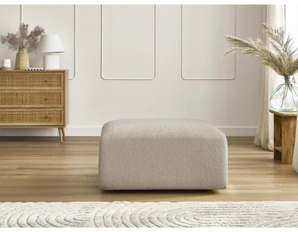 Бежова табуретка от букле Tina – Bobochic Paris