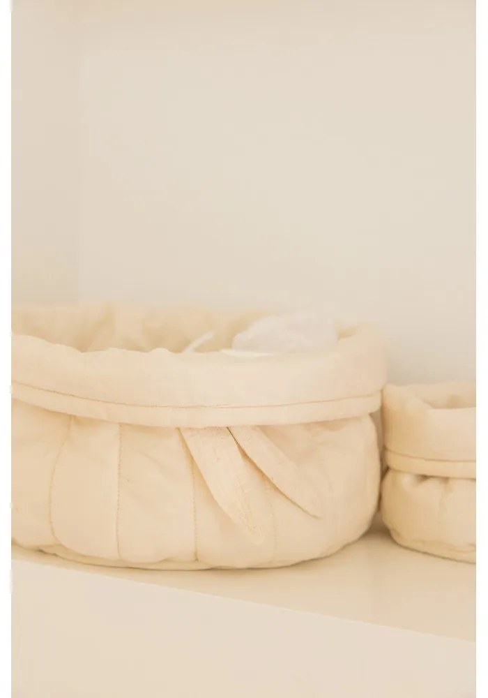 Кремави текстилни детски кутии за съхранение в комплект от 2 бр. ø 30x20 cm Bambie Natural – Lorena Canals