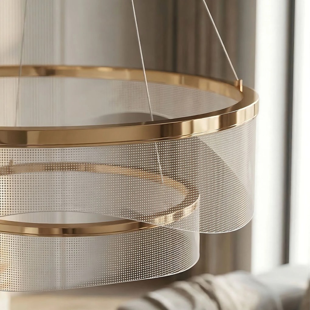 ВИСЯЩА ТАВАННА ЛАМПА G146-2CP GOLD