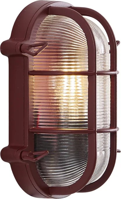 Външна стенна лампа тъмночервена IP44 - Noutica